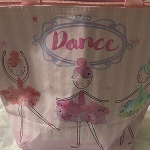 Pink Dance lunch box Tote Bag with Ballerina Design